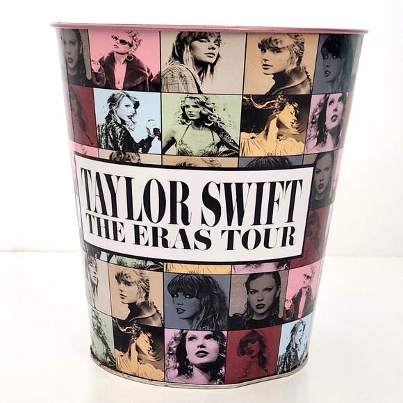 Taylor Swift The Eras Tour Metal Popcorn Bucket – Collectible Concert Souvenir - Picture 4 of 10